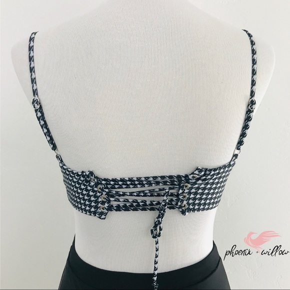 Check Mate! Black & White High Waist Bikini - Picture 6 of 8